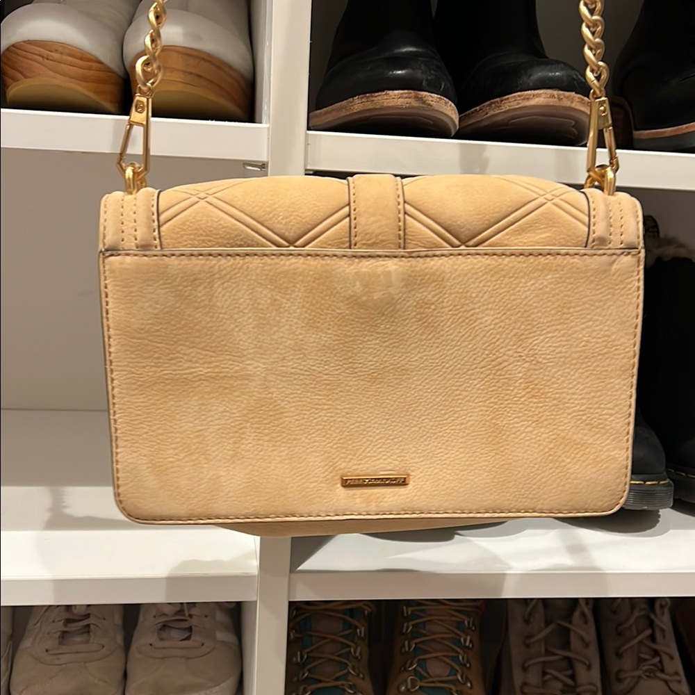 Rebecca Minkoff Love Crossbody Tan Quilted Shoulder Bag - Picture 5 of 5